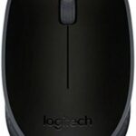 Logitech M171 Wireless Mouse for PC, Mac, Laptop, 2.4 GHz with USB Mini Receiver, Optical Tracking, 12-Months Battery Life, Ambidextrous - Black