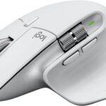 Logitech MX Master 3S Performance Wireless Mouse for Mac with Ultra-fast Scrolling, Ergo, 8K DPI, Track on Glass, Quiet Clicks, USB-C, Bluetooth, Windows, Linux, Chrome - Pale Grey