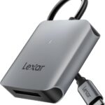 Lexar RW510 CFexpress Type B Card Reader, Up to 10Gbps, USB 3.2 Gen 2 CF Memory Card Reader for CFe Type B Card, CF Card Reader Includes USB Type-C Cable (LRW510U-BNHNG)