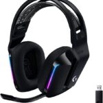 Logitech G Logitech G733 LIGHTSPEED Wireless Gaming Headset with suspension headband, LIGHTSYNC RGB, Blue VO!CE mic technology and PRO-G audio drivers - Black