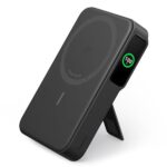 Anker MagGo Power Bank, Qi2 Certified 15W Fast MagSafe Compatible Mobile Charger, 10,000mAh Battery, Smart Display & Foldable Stand, for iPhone 15/14/13/12, Includes USB-C Cable