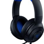 Razer Kraken X for Console Ultralight Gaming Headset - 7.1 Surround Sound Capable, Lightweight Frame, Bendable Cardioid Microphone PC, Xbox, PS4, Nintendo Switch Blue/Black