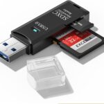 Wansurs USB 3.0 SD Card Reader for PC, Micro SD Card to USB Adapter for Camera Memory Card Reader, Card Reader for Laptop (1 Pack USB3.0)