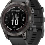 GARMIN premium Smartwatch Fenix 7 pro - Sapphire Solar Charging Edition | 37 Days of Battery Life and Built-in Flashlight | Advanced Training Metrics and Recovery Insights Rugged by Design