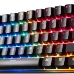 SteelSeries Apex Pro Mini Wireless HyperMagnetic Gaming Keyboard - World's Fastest Keyboard - Compact 60% Form Factor - Adjustable Actuation - Bluetooth - 2.4GHz - USB-C - American QWERTY Layout