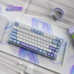 RK ROYAL KLUDGE R75 Mechanical Keyboard Wired with Volumn Knob, 75% TKL Custom Gaming Keyboard Gasket Mount RGB Backlit with Software, Cherry Profile, Hot Swappable Silver Switch, PBT Keycaps