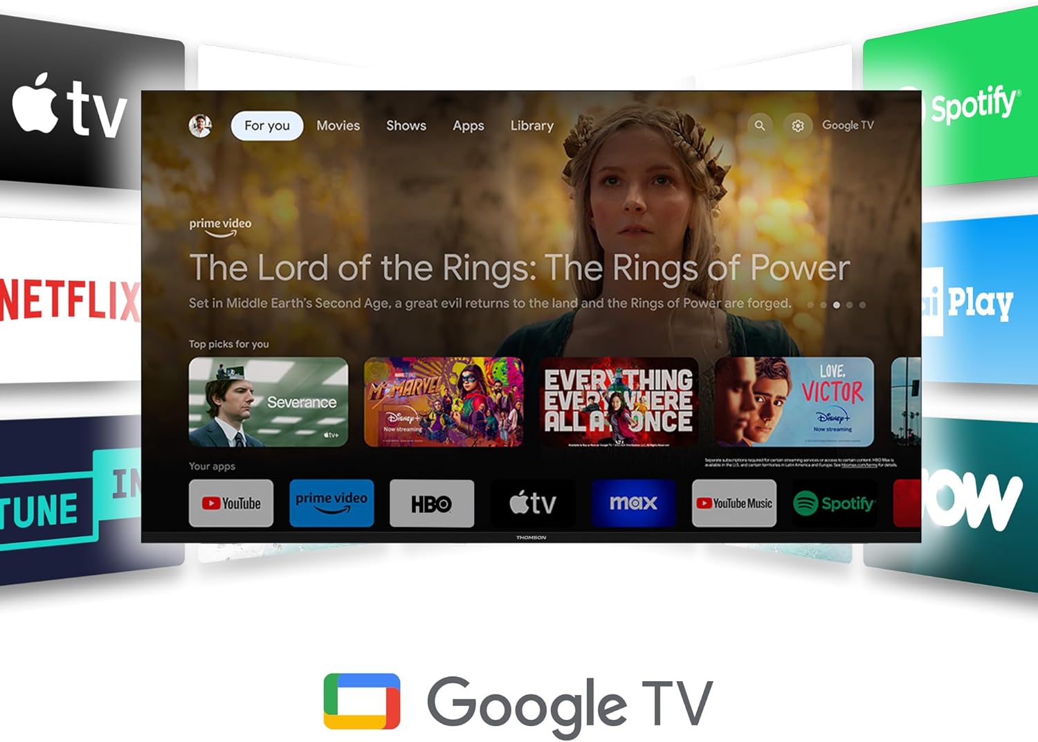 Thomson Streaming Box 240UK, 4K UHD, Google TV, Google Voice Control,Wifi, Googlecast built-in - Image 5