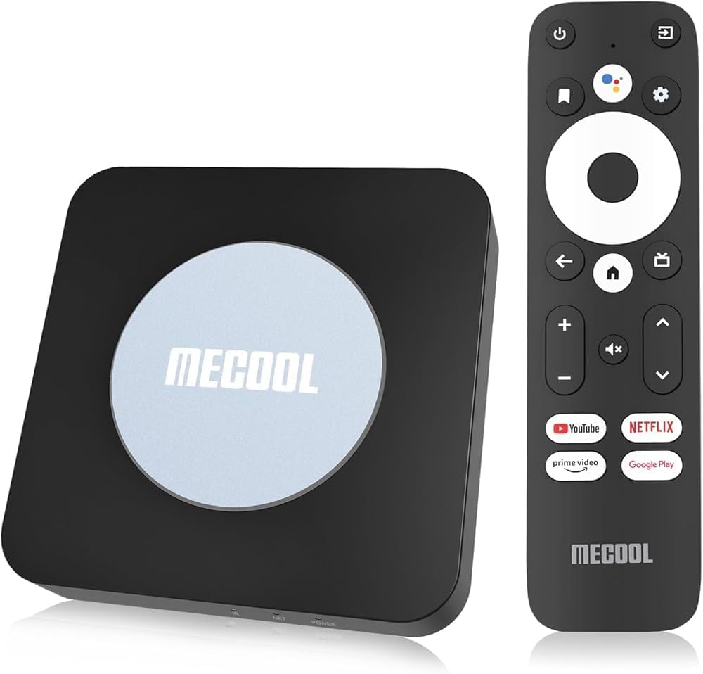 MECOOL KM2 PLUS Netflix and Google-certified 4k streaming device Android TV Smart Box are powered by S905X4-B Quad-Core A55 CPU with AV1 HDR. Runs on the latest Android TV system Android 11 - Image 1